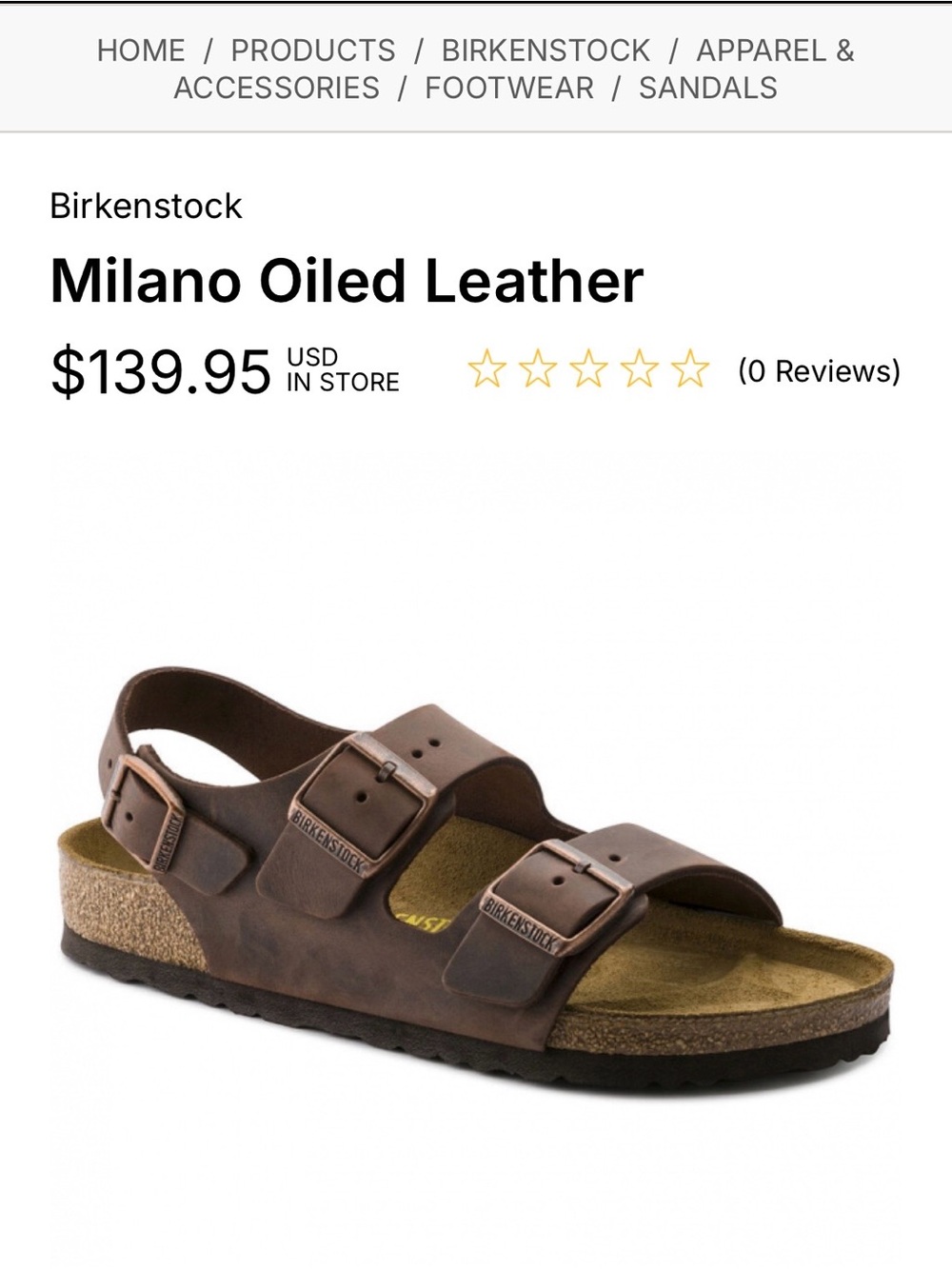 Birkenstock Brown Oiled Leather Milano Style EU42 - Picture 8 of 8